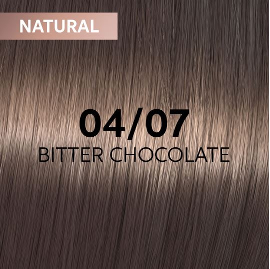 Wella shinefinity гель-крем краска 04/07 горький шоколад 60мл мил