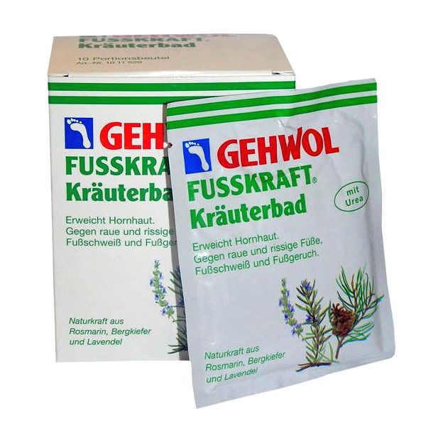 Gehwol fusskraft ванна травяная для ног 10 пакетов по 20г фор