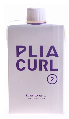 Lеbеl pliа curl 2 лосьон для химической завивки волос средней жесткости шаг 2 400мл