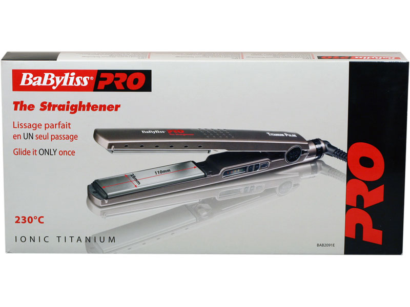 _ Babyliss pro щипцы-выпрямители керамические с титановым покрытием и системой ионизации 2091E 28мм (х)