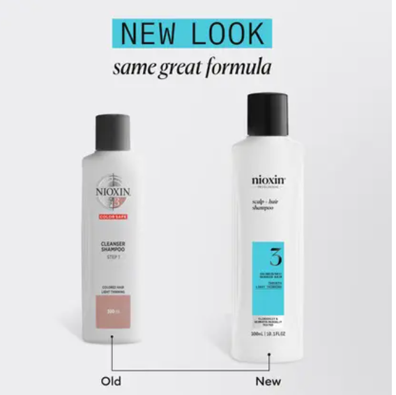 Nioxin система 3 очищающий шампунь 300мл NEW_АКЦИЯ_8