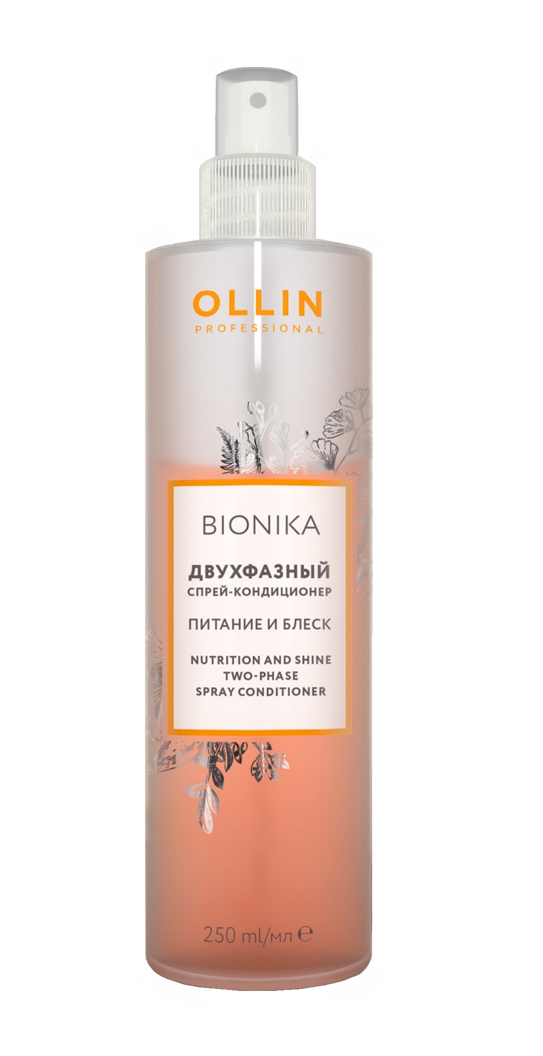 Ollin bionika двухфазный спрей-кондиционер питание и блеск 250мл