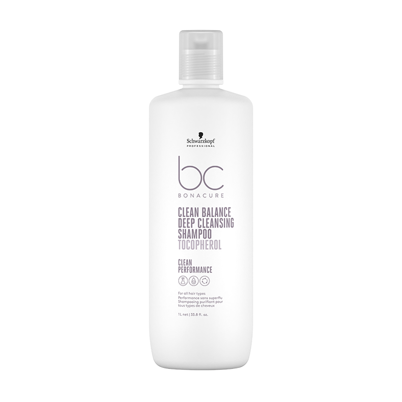 Bonacure clean balance шампунь для глубокого очищения 1000 мл рес