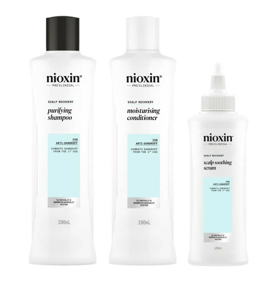 Nioxin scalp recovery система набор против перхоти 200мл+200мл+100мл NEW_АКЦИЯ_12