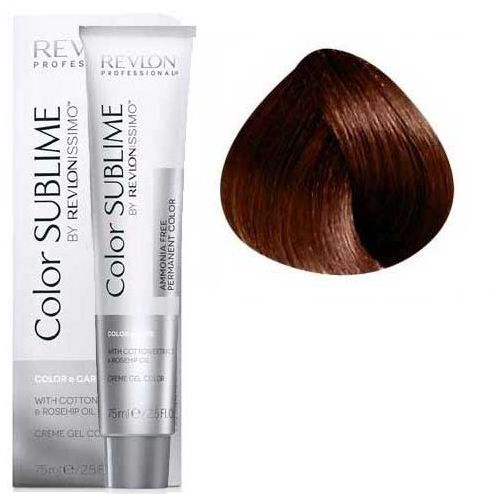 Rеvlоn rеvlоnissimo color sublime перманентная безаммиачная краска 5.34 светло-коричневый золотисто-медный 75мл мил