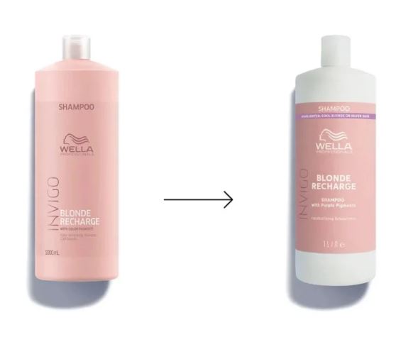 Wella Invigo blonde recharge шампунь-нейтрализатор желтизны для холодных светлых оттенков 1000мл