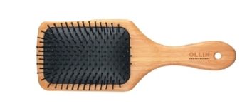 Ollin щётка массажная bamboo прямоугольная нейлоновые штифты