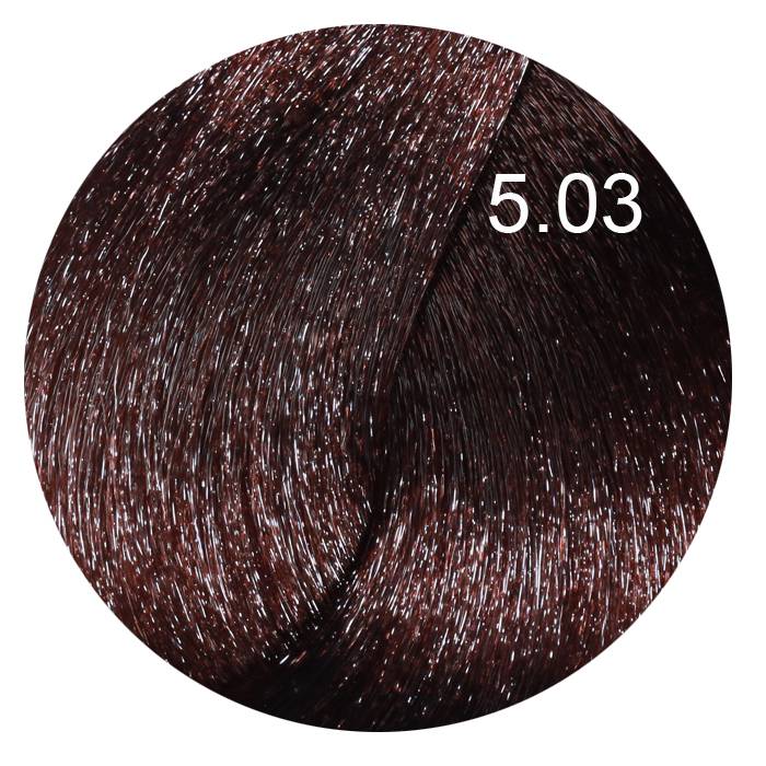 Farmavita life color plus стойкая крем краска 5.03 светло коричневый теплый 100 мл
