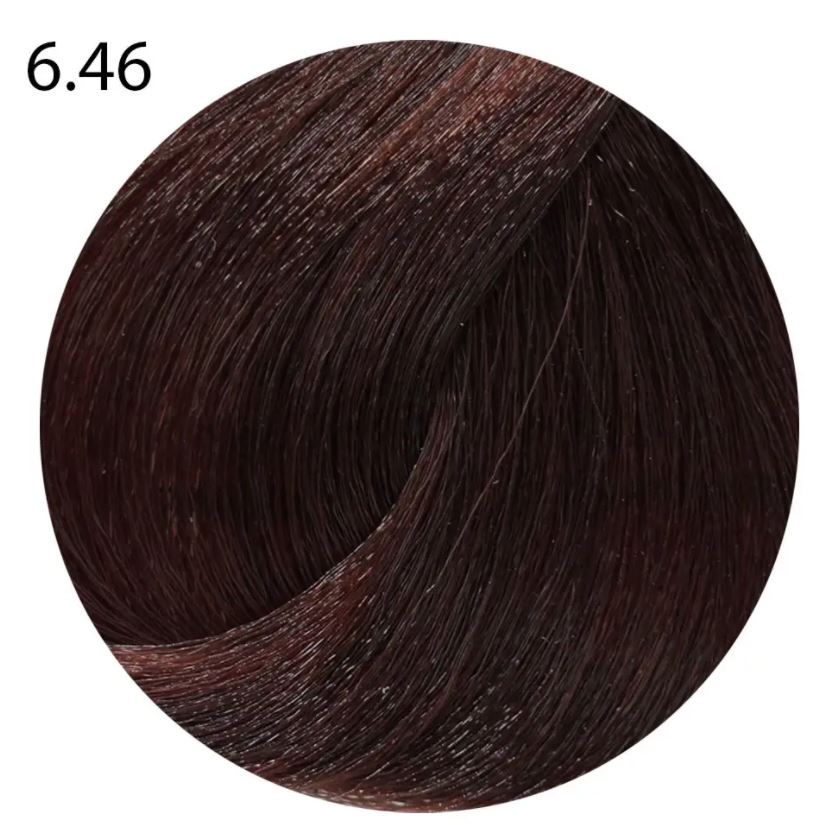 Farmavita life color plus стойкая крем краска 6.46 темный медно красный блондин 100 мл