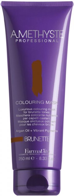 Farmavita amethyste colouring mask brunette оттеночна маска для коричневых оттенков 250 мл