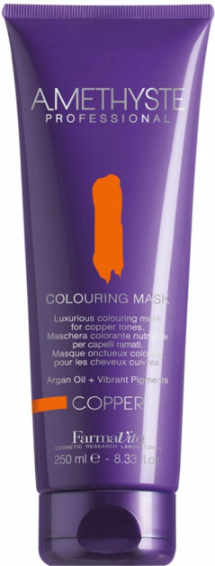 Farmavita amethyste colouring mask copper оттеночна маска для волос медных оттенков 250 мл