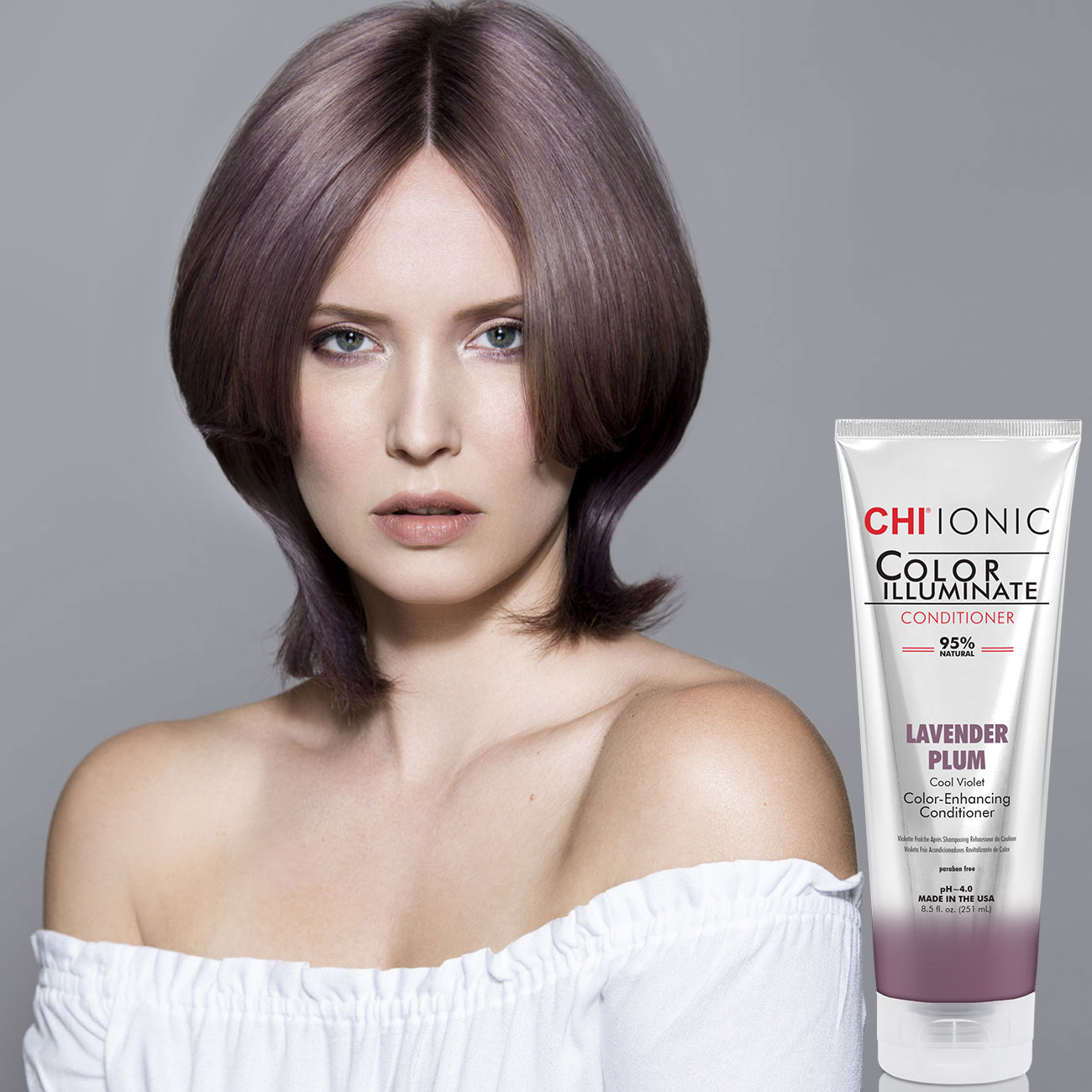 Chi ionic color illuminate кондиционер оттеночный лавандовый 251 мл