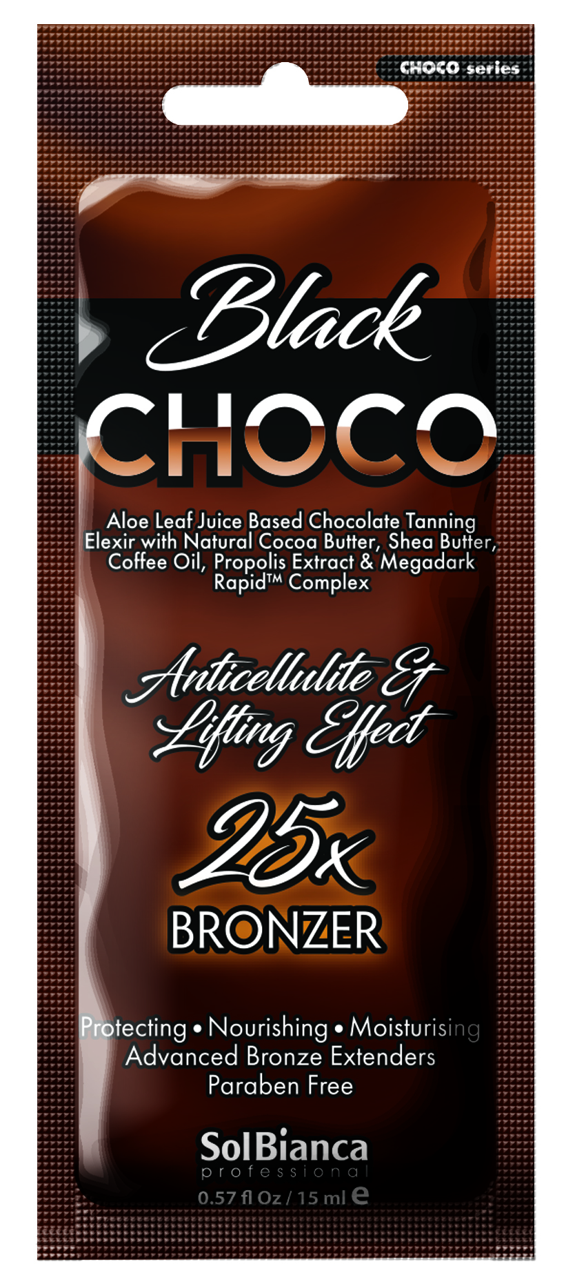 Solbianca крем для загара в солярии choco black с бронзаторами 15 мл