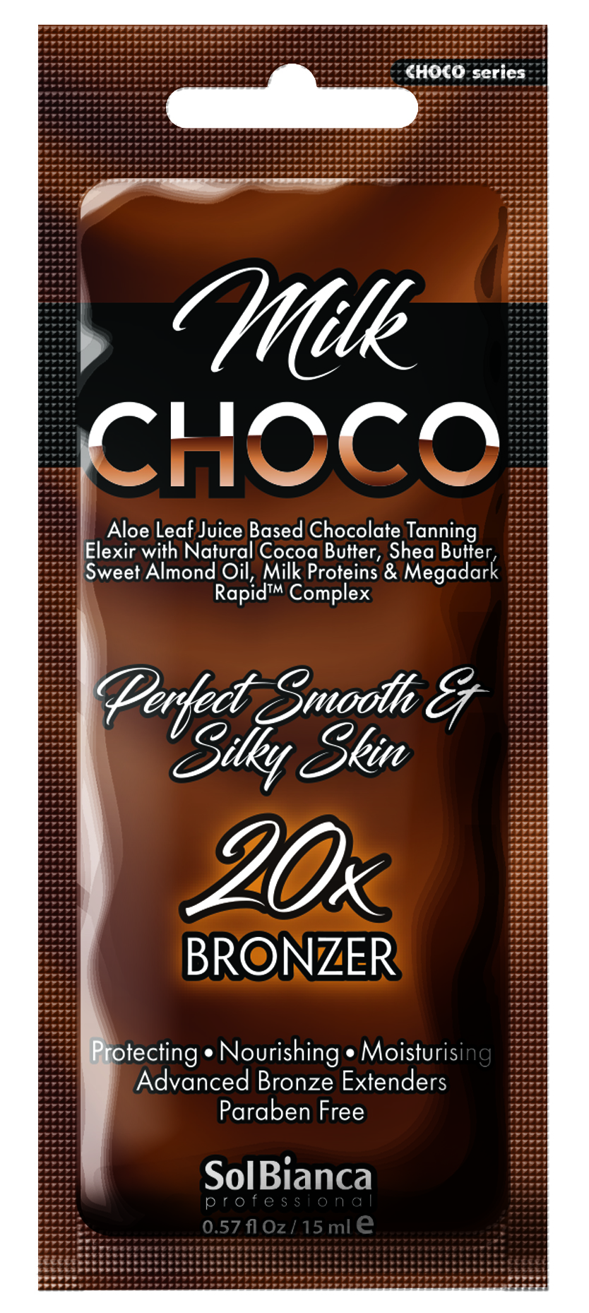 Solbianca крем для загара в солярии choco milk с бронзаторами 15 мл