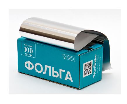 Фольга парикмахерская 18 мкр чистовье 12см х 100м в коробке
