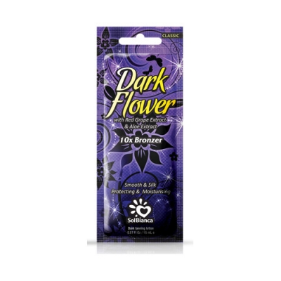 Solbianca крем для загара в солярии dark flower с экстрактами винограда алоэ и бронзаторами 15 мл