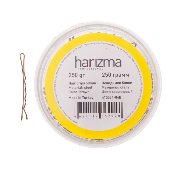 _ Harizma невидимки 50 мм прямые 250 гр коричневые (Х)