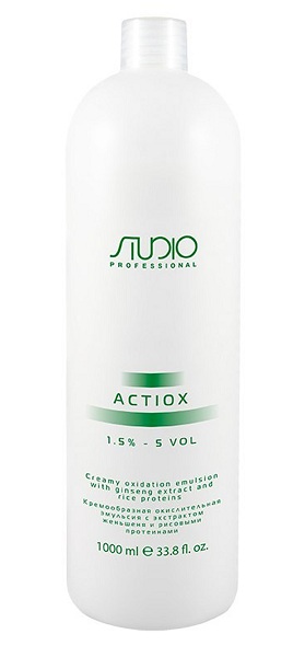 Kapous actiox окислительная эмульсия с экстрактом женьшеня и рисовыми протеинами 1,5% 1000мл