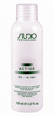 Kapous actiox окислительная эмульсия с экстрактом женьшеня и рисовыми протеинами 3% 150мл