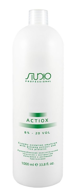 Kapous actiox окислительная эмульсия с экстрактом женьшеня и рисовыми протеинами 6% 1000мл