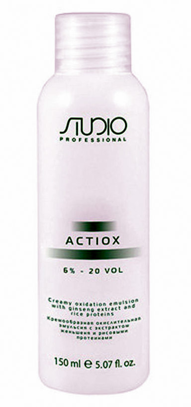 Kapous actiox окислительная эмульсия с экстрактом женьшеня и рисовыми протеинами 6% 150мл