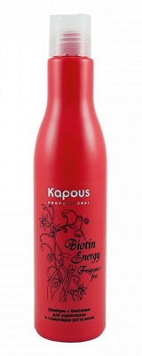 Kapous biotin energy шампунь с биотином для укреп и стимул роста волос 250мл*