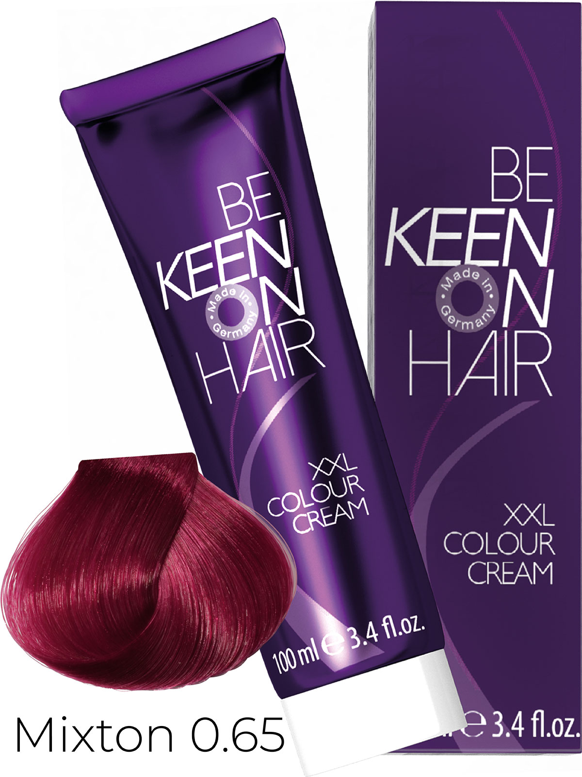 Keen крем краска colour cream xxl 0.65 mixton violett rot фиолетово красный 100 мл БС