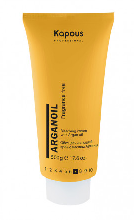 Kapous arganoil обесцвечивающий крем с маслом арганы 500гр