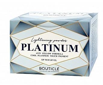 Bouticle обесцвечивающий порошок с комбинацией нейтрализующих пигментов cool platinum touch 500гр ЛС