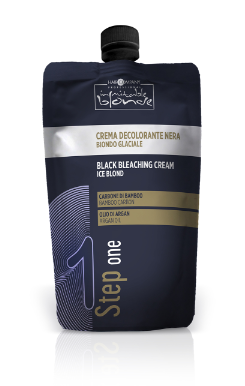 Hc inimitable ice blonde обесцвечивающий черный крем для волос ледяной блонд 300 гр