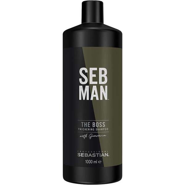 Sebastian seb man boss thickening освежающий шампунь для увеличения объема 1000 мл