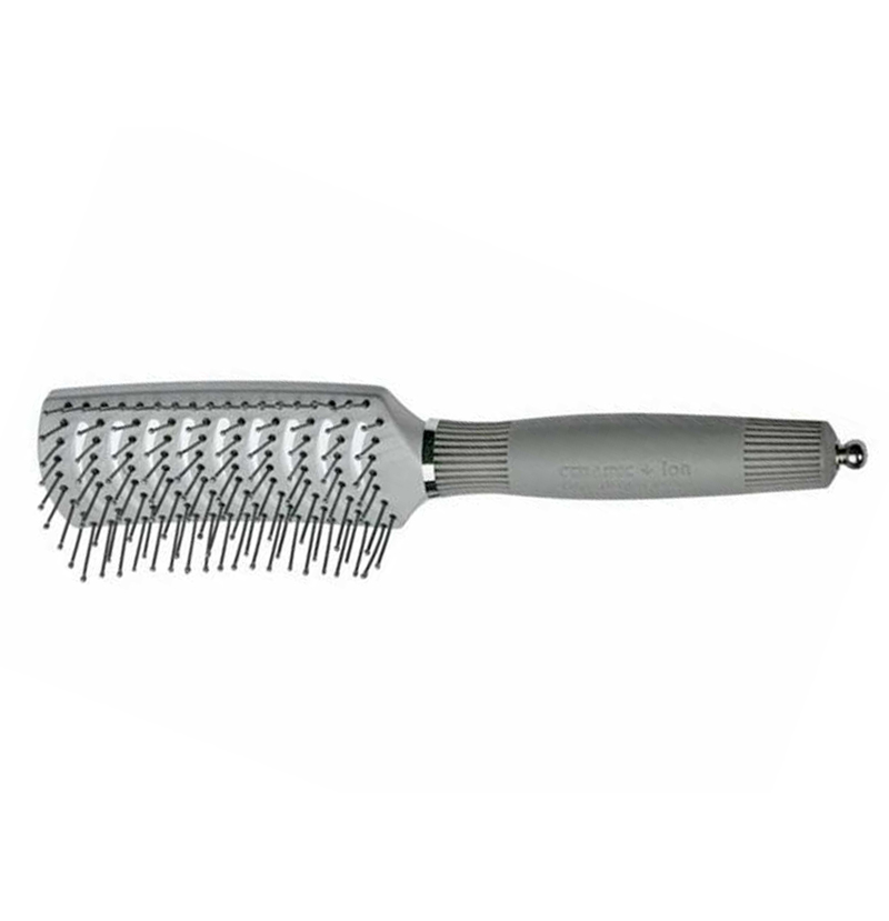 _ Olivia garden щетка expert care vent nylon bristles white grey m (х)