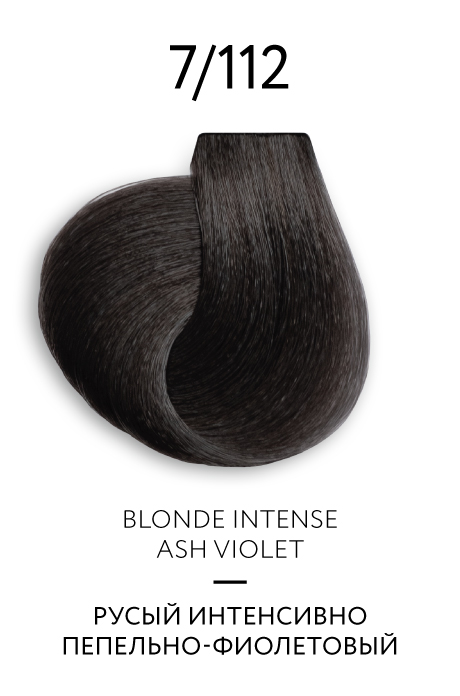 Ollin color platinum collection 7.112 перманентная крем-краска для волос 100мл