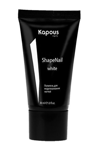 Kapous полигель для моделирования ногтей shapenail белый 30 мл