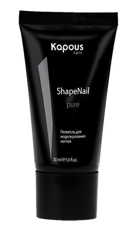 Kapous полигель для моделирования ногтей shapenail прозрачный 30 мл