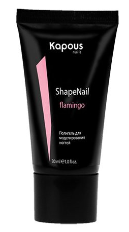 Kapous полигель для моделирования ногтей shapenail розовый 30 мл