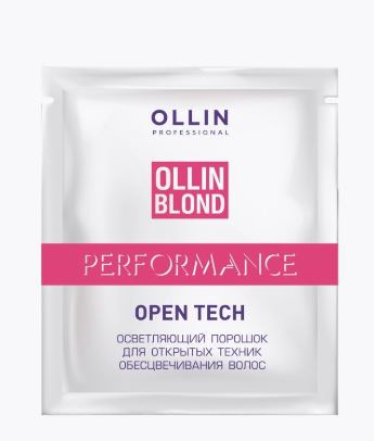 Ollin blond performance осветляющий порошок для открытых техник обесцвечивания волос 30 г