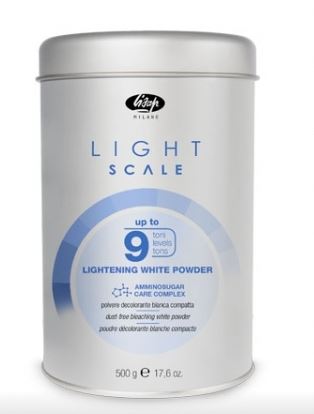Lisap порошок обесцвечивающий на 9 тонов light scale lightening white powder 500гр ЛС