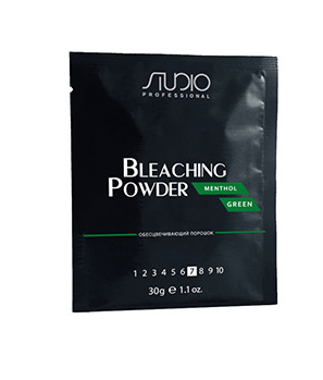 Kapous menthol green обесцвечивающий порошок 30 гр