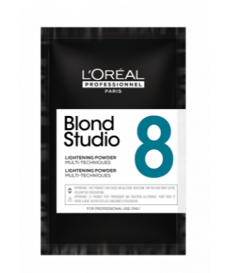 Loreal blond studio осветляющая пудра для мульти техник до 8 уровней осветления 50 гр БС*
