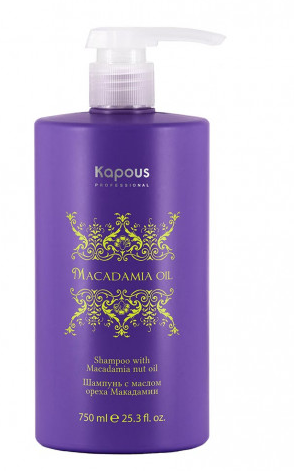 Kapous macadamia oil шампунь для волос с маслом макадамии 750 мл