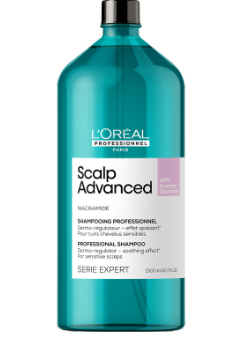 Loreal scalp advanced шампунь для чувствительной кожи головы 1500 мл БС