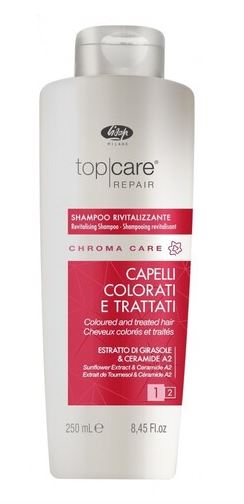 Lisap top care repair chroma care шампунь оживляющий для окрашенных волос 250мл ЛС