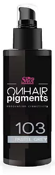 Shot on hair pigments пастельный пигмент 103 серый 100мл