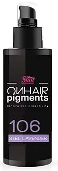 Shot on hair pigments пастельный пигмент 106 лавандовый 100мл