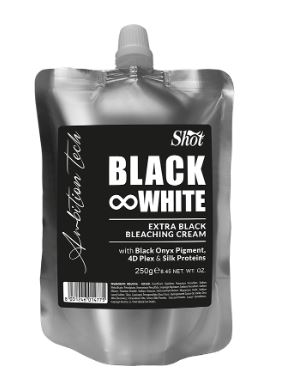 Shot черный обесцвечивающий крем black white для волос 250 мл