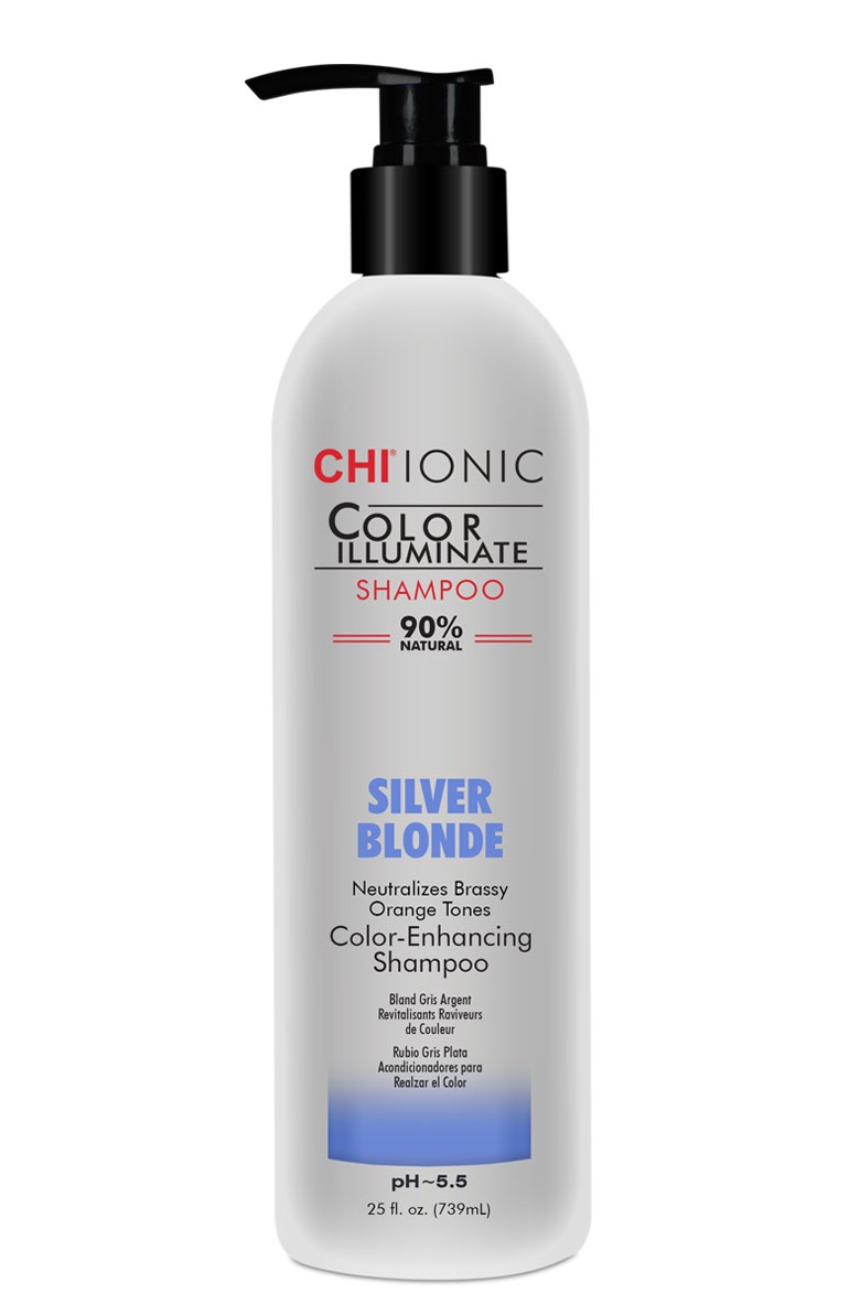 Chi ionic color illuminate шампунь шампунь silver blonde 739 мл БС