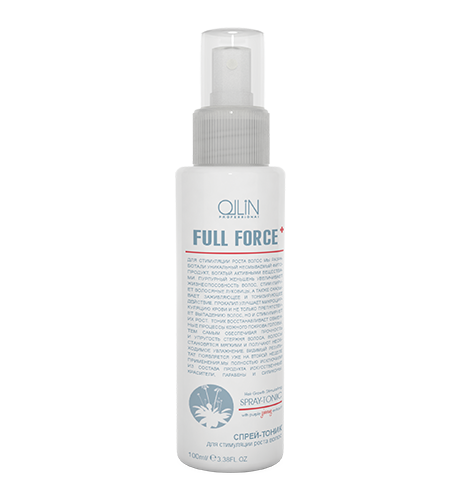 Ollin full force спрей-тоник для стимуляции роста волос с экстрактом женьшеня 100мл