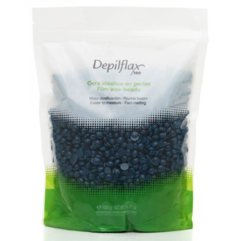 Depilflax воск горячий плёночный в гранулах чёрный 1000гр (а)