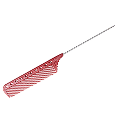_ YS Park расчёска с металлическим хвостиком красная ys-102 red Х